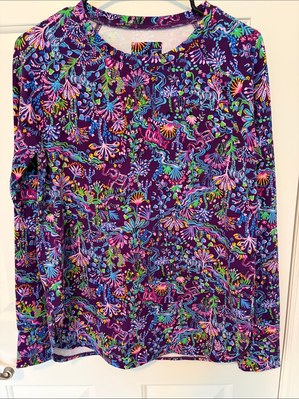 NWOT Lilly Pulitzer Luxletic UPF 50+ Blythe Long Sleeve Pullover Size Small